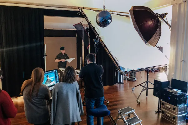 Alexander Haiden beim Shooting